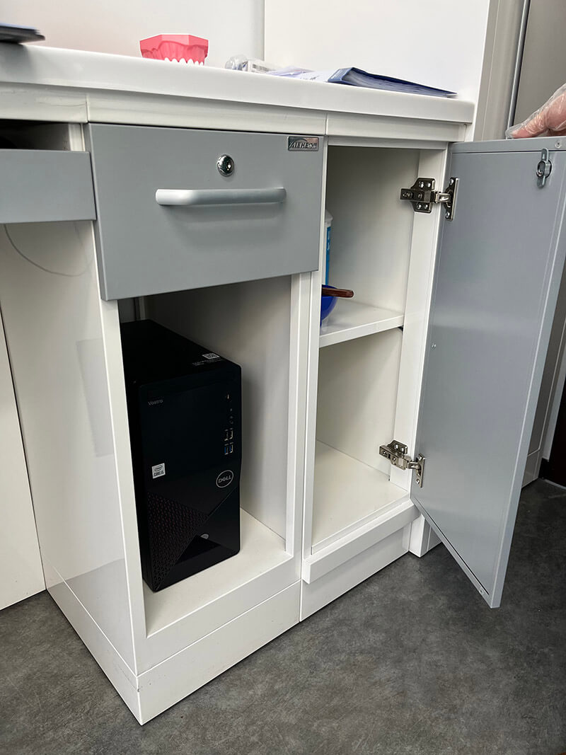 Detail of the PC cabinet