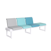 Hospital waiting chair left 45 degree view Hospital waiting chair left 45 degree view
