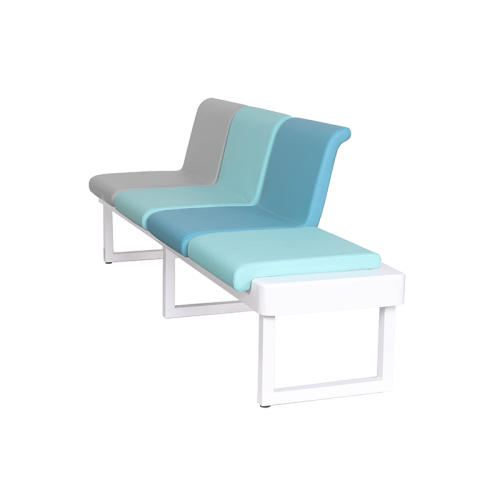 Hospital waiting chair right 45 degree view Hospital waiting chair right 45 degree view