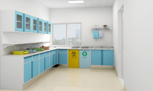 medical treatment cabinet in treatment room