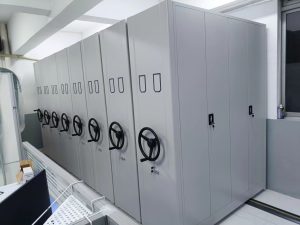 mobile shelving for document storage