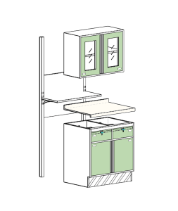 structure of treatment cabinet