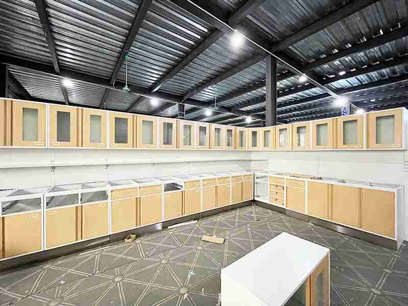 A durable, steel medical treatment cabinet with multiple drawers and a cleanable surface