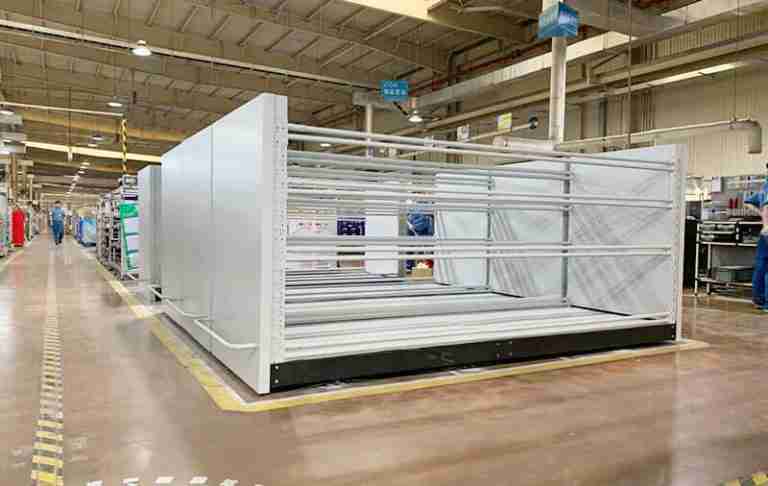 mobile shelving for car spare parts