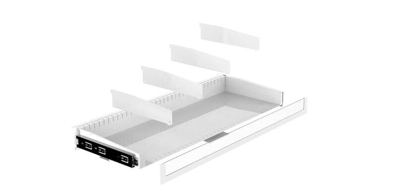 Pull-out drawer for modular pharmacy storage system